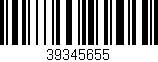 Código de barras (EAN, GTIN, SKU, ISBN): '39345655'