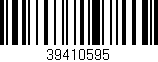 Código de barras (EAN, GTIN, SKU, ISBN): '39410595'