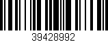 Código de barras (EAN, GTIN, SKU, ISBN): '39428992'