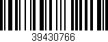 Código de barras (EAN, GTIN, SKU, ISBN): '39430766'