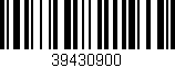 Código de barras (EAN, GTIN, SKU, ISBN): '39430900'