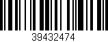 Código de barras (EAN, GTIN, SKU, ISBN): '39432474'