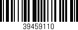 Código de barras (EAN, GTIN, SKU, ISBN): '39459110'