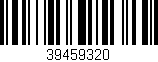 Código de barras (EAN, GTIN, SKU, ISBN): '39459320'
