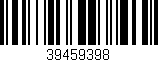 Código de barras (EAN, GTIN, SKU, ISBN): '39459398'