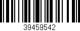 Código de barras (EAN, GTIN, SKU, ISBN): '39459542'