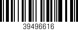 Código de barras (EAN, GTIN, SKU, ISBN): '39496616'
