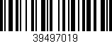 Código de barras (EAN, GTIN, SKU, ISBN): '39497019'