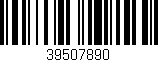 Código de barras (EAN, GTIN, SKU, ISBN): '39507890'