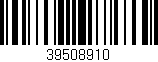 Código de barras (EAN, GTIN, SKU, ISBN): '39508910'