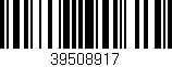 Código de barras (EAN, GTIN, SKU, ISBN): '39508917'