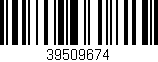Código de barras (EAN, GTIN, SKU, ISBN): '39509674'