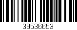 Código de barras (EAN, GTIN, SKU, ISBN): '39536653'
