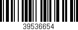 Código de barras (EAN, GTIN, SKU, ISBN): '39536654'