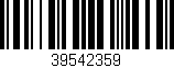 Código de barras (EAN, GTIN, SKU, ISBN): '39542359'