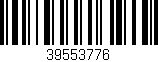 Código de barras (EAN, GTIN, SKU, ISBN): '39553776'