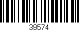Código de barras (EAN, GTIN, SKU, ISBN): '39574'
