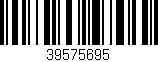 Código de barras (EAN, GTIN, SKU, ISBN): '39575695'