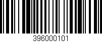 Código de barras (EAN, GTIN, SKU, ISBN): '396000101'