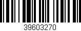 Código de barras (EAN, GTIN, SKU, ISBN): '39603270'