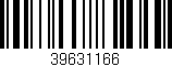 Código de barras (EAN, GTIN, SKU, ISBN): '39631166'