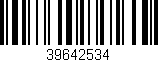 Código de barras (EAN, GTIN, SKU, ISBN): '39642534'