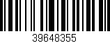 Código de barras (EAN, GTIN, SKU, ISBN): '39648355'