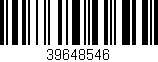Código de barras (EAN, GTIN, SKU, ISBN): '39648546'