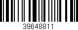 Código de barras (EAN, GTIN, SKU, ISBN): '39648811'