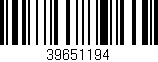 Código de barras (EAN, GTIN, SKU, ISBN): '39651194'