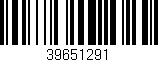 Código de barras (EAN, GTIN, SKU, ISBN): '39651291'