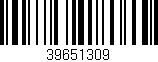 Código de barras (EAN, GTIN, SKU, ISBN): '39651309'