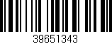 Código de barras (EAN, GTIN, SKU, ISBN): '39651343'