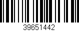 Código de barras (EAN, GTIN, SKU, ISBN): '39651442'