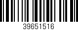 Código de barras (EAN, GTIN, SKU, ISBN): '39651516'