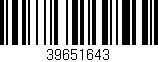 Código de barras (EAN, GTIN, SKU, ISBN): '39651643'