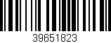 Código de barras (EAN, GTIN, SKU, ISBN): '39651823'