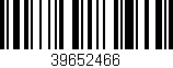 Código de barras (EAN, GTIN, SKU, ISBN): '39652466'