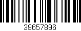 Código de barras (EAN, GTIN, SKU, ISBN): '39657896'