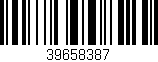 Código de barras (EAN, GTIN, SKU, ISBN): '39658387'