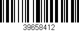 Código de barras (EAN, GTIN, SKU, ISBN): '39658412'