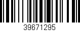 Código de barras (EAN, GTIN, SKU, ISBN): '39671295'