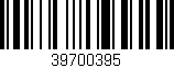 Código de barras (EAN, GTIN, SKU, ISBN): '39700395'