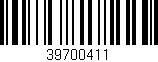 Código de barras (EAN, GTIN, SKU, ISBN): '39700411'