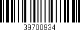 Código de barras (EAN, GTIN, SKU, ISBN): '39700934'