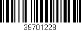 Código de barras (EAN, GTIN, SKU, ISBN): '39701228'