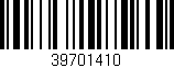Código de barras (EAN, GTIN, SKU, ISBN): '39701410'