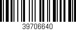 Código de barras (EAN, GTIN, SKU, ISBN): '39706640'