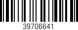 Código de barras (EAN, GTIN, SKU, ISBN): '39706641'