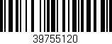 Código de barras (EAN, GTIN, SKU, ISBN): '39755120'